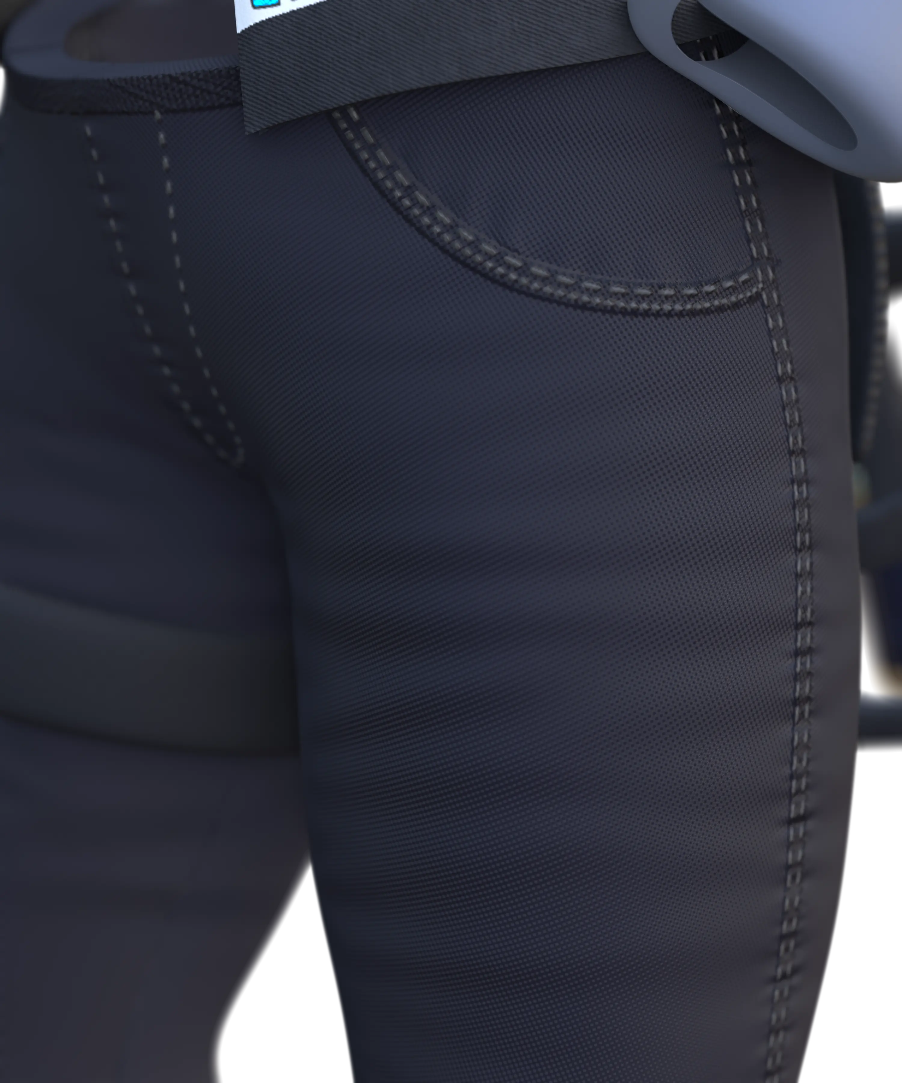 Closeup Pants Shaded